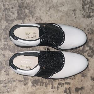 FootJoy Men's Black and White Oxfords